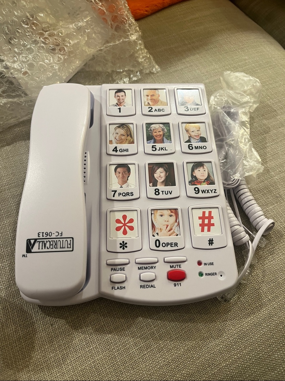 FC-0613 Corded Phone - White